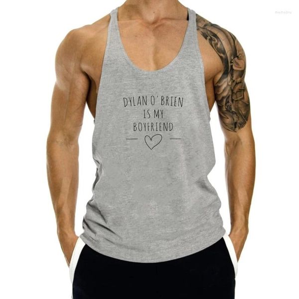 Herren Tank Tops Dylan OBrien Is My Boyfriend Stiles Stilinski Top Männer Unisex Baumwolle Großhandel T-Shirt