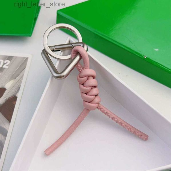 Anahtarlıklar Anahtarlık Halat Tasarımcısı Çift Anahtar Lüks El Yapımı Çanta Tasarımcıları B KEYRINGS 240303