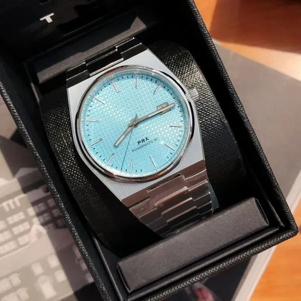 U1 Высококачественные дизайнерские мужские часы AAA Tiso Часы с автоматическим механизмом Водонепроницаемые часы Prx 40 мм Прецизионные наручные часы из нержавеющей стали с зеркалом, устойчивым к царапинам 787