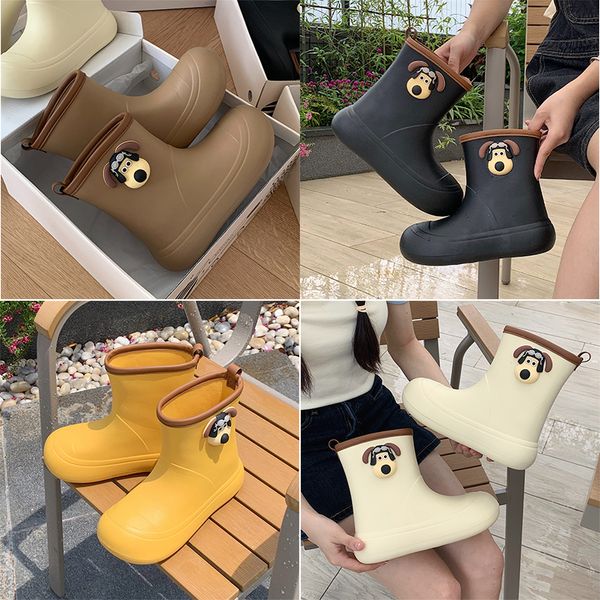 Rainboots Kadınlar Kaymaz Yağmur Botları Yetişkin Su Ayakkabıları Mavi Yeşil Kırmızı Mor Kahverengi Gri Rahat Su Geçirmez Botlar Gai Uzun Soylar