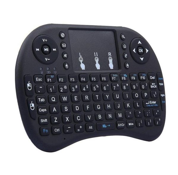 Mini i8 Drahtlose Tastatur 24G Englisch Air Mouse Fernbedienung Touchpad für Smart Android TV Box Notebook Tablet Pc5626212