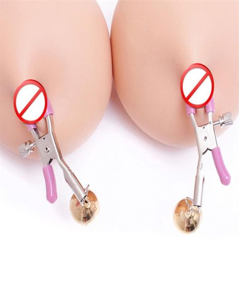 Grampos de mamilo revestidos multicoloridos unissex estilo prendedor de roupa com sino único clipes de flertar sexo bdsm kit de bondage treinamento de porco escravo 4291475