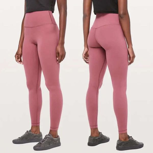 Lu Align Pant Fitness Lu Outfit Running Street Pantaloni da body-building nudi da donna Leggings Vita alta Pantaloni sportivi da yoga Jogger Gry Lu-08 2024