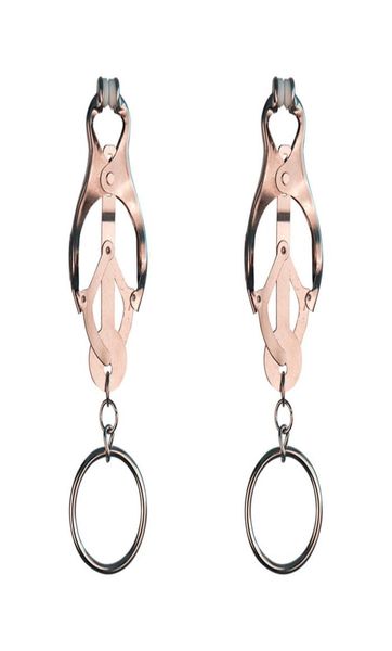 Morsetti per capezzoli con dispositivo ad anello Bondage Gear Fetish Giocattoli erotici per adulti per donne Uomini Prodotti per adulti per piacere3978791