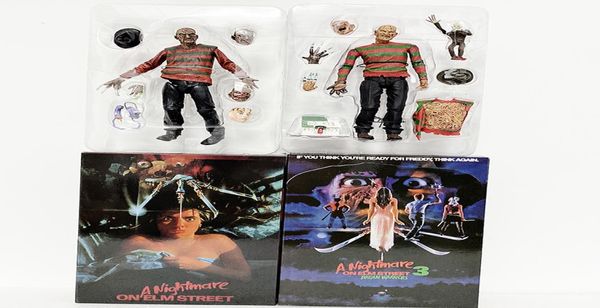 Freddy Krueger Figür Neca Elm Street'te Bir Kabus Freddy Krueger Freddy039s Kabuslar Aksiyon Figürü Korku Cadılar Bayramı GI8848513