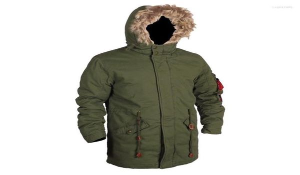 Men039s Down Men039s 2022 Olive Green M65 Outdoor Faux Fur Trimmed Hooded Retro Army Fishtail Parka Mens Winter Long Parkas 6193272