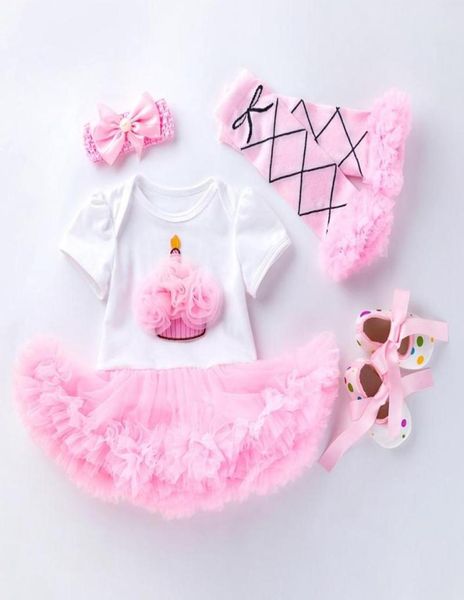 12m Mode Marke Neue Kleidung für Neugeborene Baby Mädchen Geburtstag Taufe Kleid Set Schöne Kleidung 1st Jahr Mädchen baby Anzug5750365