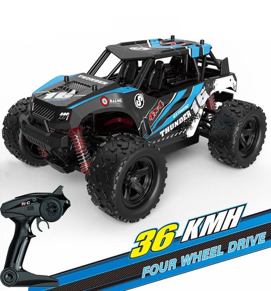 Carro rc brinquedo super alta velocidade 36 kmh 118 monster race rodas elétricas legal drift luzes led multiplayer esporte criança aniversário chri8874975