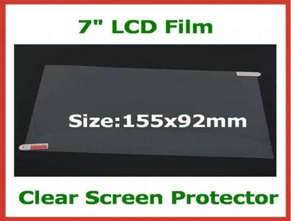 200pcs Evrensel 7 inç LCD Ekran Koruyucu PC PC PDA PDA GPS MP4 Boyut 155x92mm Koruyucu Film Perakende Paketi Yok2564671