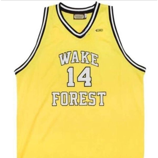 Personalizzato Uomo Gioventù donna Vintage #14 Tyrone Bogue Wake Forest Demon diaconi maglia da basket Taglia S-4XL o personalizzato con qualsiasi nome o numero maglia