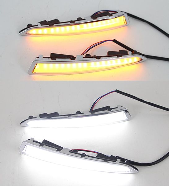 1 Satz LED-Tagfahrlicht mit gelbem Blinker für Ford Kuga Escape 2014 2015 2016 20177544748