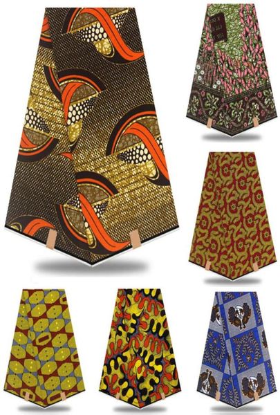 Garantito autentico 100 cotone stampe di cera africana cera africana Ankara cera reale Nigeria per il vestito Abito donna RT874 T2005295731695