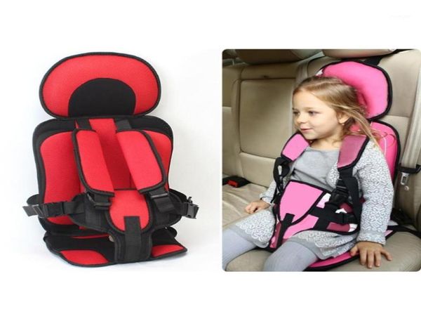 Crianças cadeiras almofada bebê seguro assento de carro portátil versão atualizada espessamento esponja crianças 5 pontos arnês segurança veículo assentos14762426