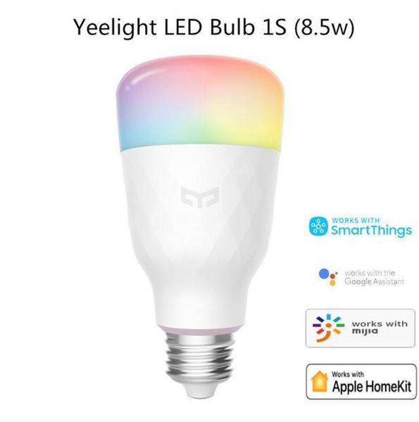 Xiaomi mijia yeelight 1s yldp13yl lâmpada led inteligente colorida 800 lúmens 85w e27 limão lâmpada inteligente para mi smart home app whitergb2549014