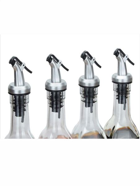 Rolha de garrafa de óleo ABS Lock Plug Seal Leakproof Food Grade Plastic Bico Pulverizador Molho Dispenser Vinho Pourers Bar Ferramentas VT19011614855