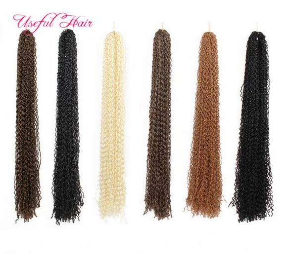Zizi sintético tranças de crochê cabelo kinky encaracolado trança de cabelo micro trança extensões de cabelo de crochê marley para preto women3815507