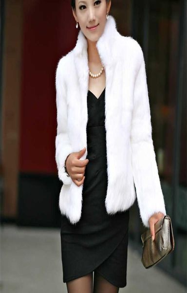 Genuino vero cappotto di pelliccia di coniglio donna giacca vintage in pelle completa gilet invernale da festa personalizzato colletto alla coreana di grandi dimensioni WFP267 2110184563798