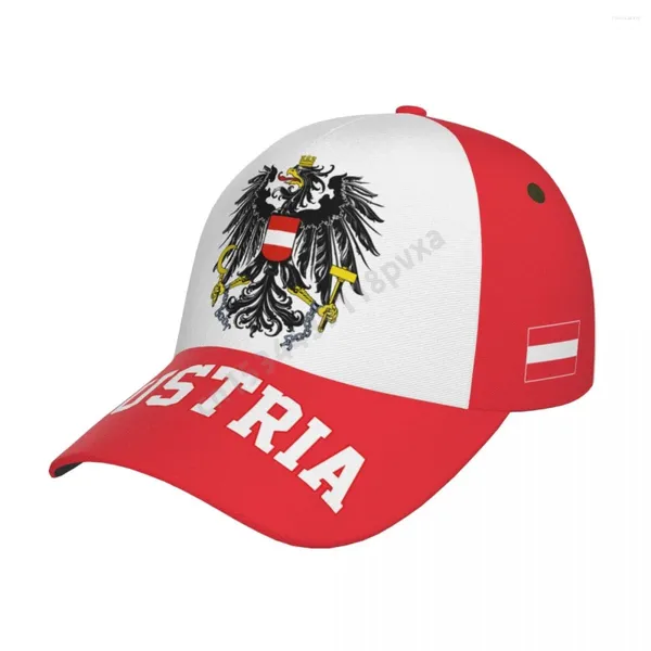 Bola bonés unisex áustria bandeira austríaca adulto boné de beisebol chapéu patriótico para fãs de futebol homens mulheres