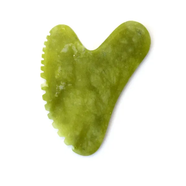 Produkte Green Xiuyan Jade Gua Sha Akupunktmassage Guasha Kinnmassagegerät zur Aufhellung des Teints