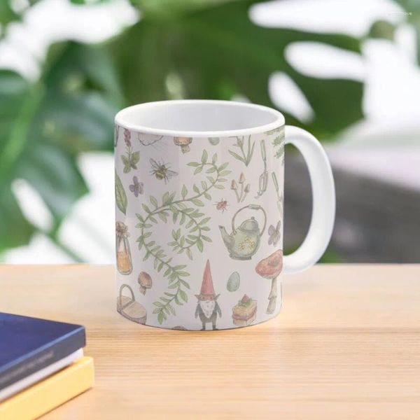 Canecas Cottagecore - Caneca de café rosa desbotada Copo térmico personalizado para transportar óculos frios e térmicos