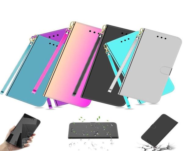 Custodia a specchio per iPhone 13 12 11 Pro Max Flip Stand Card PU Custodia in pelle per telefono Cover coque per 13Pro 12Pro iPhone Xs Max XR X 78 P7521018