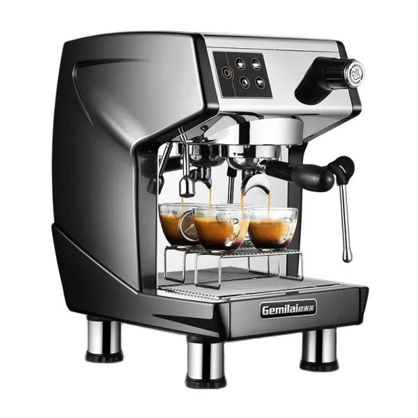 Ferramentas Nova máquina de café CRM3200D 120 xícaras/hora de alta eficiência Máquina de café comercial 15 bar Semiautomática LED Máquina de café expresso