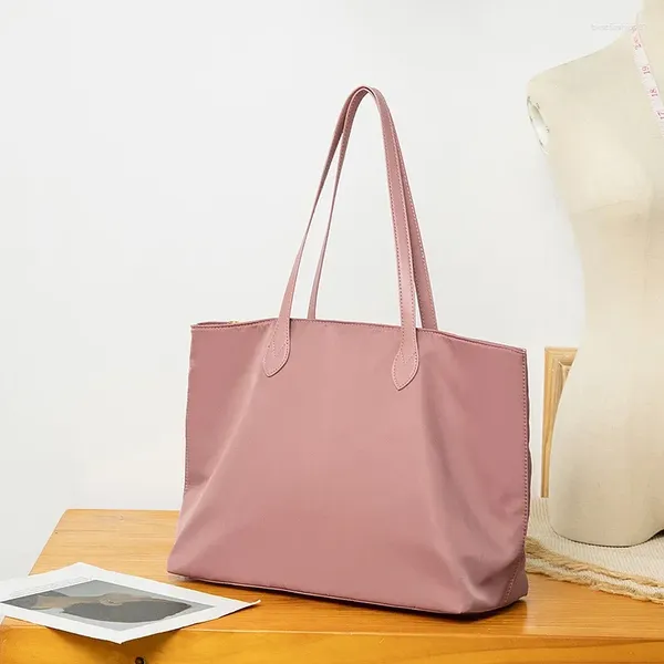 Borse da sera 2024 Borsa tote moda donna di grande capacità Borsa a spalla concisa Oxford Borsa da ufficio quotidiana