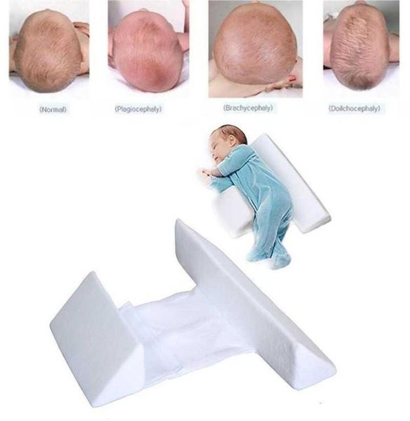 Cuscino modellante per bambino Correzione del posizionamento del sonno laterale per neonato Cuscino per latte antiemetico a testa piatta antiribaltamento per neonato3353258