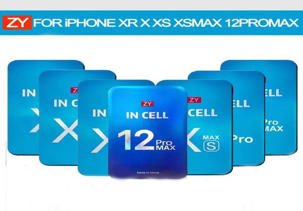 Pannelli schermo di ricambio per iPhone X XR XS Max 11 12 12 mini Pro MAX Display LCD Touch Digitizer Assembly ZY Incell Parti di riparazione9393092