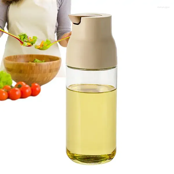 Bottiglie di stoccaggio Bottiglia per dispenser di olio per cucina Contenitore per condimenti in vetro per olive Utensili Oli Salse di soia