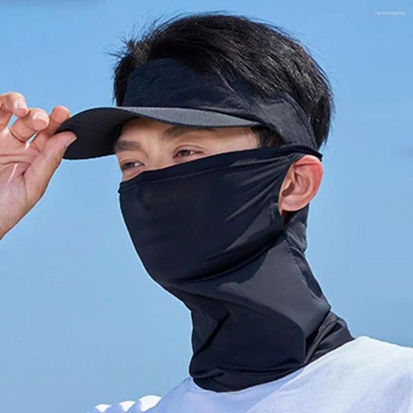 Berretti da uomo cappello estivo per protezione solare leggero da uomo con rete scavata a tesa lunga protezione solare viso anti-uv per tennis