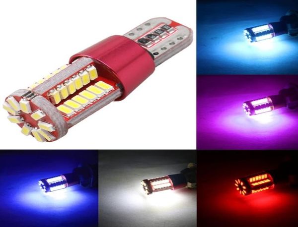 10 pçs de alta qualidade t10 501 w5w 168 57 smd led 3014 carro auto canbus marcador erro lâmpada luzes apuramento luz interior dc12v7514211