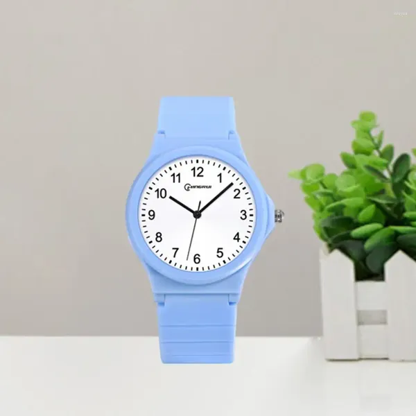 Relógios de pulso ajustável tamanho de pulso relógio à prova de choque unisex digital com impressão impermeável dial pulseira de couro falso para estudante