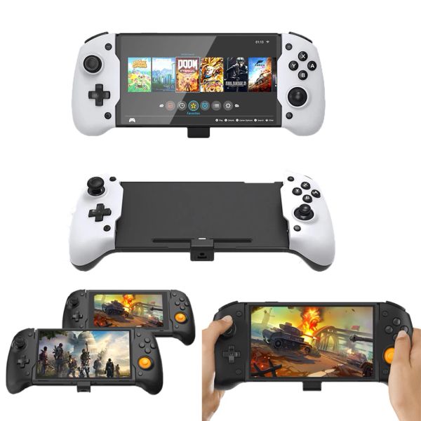 Gamepads para nintendo switch oled gamepad controlador duplo motor vibração gamepad controlador de jogo aperto joystick 6 eixos giroscópio handgrip