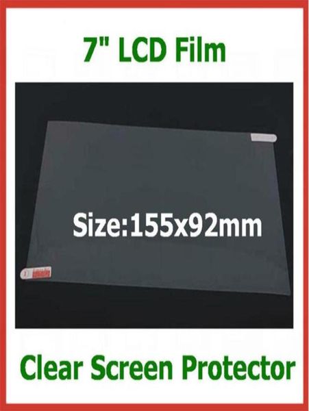 200pcs Evrensel 7 inç LCD ekran koruyucusu tablet PC PDA PDA GPS MP4 boyutu 155x92mm koruyucu film perakende paketi yok1980063