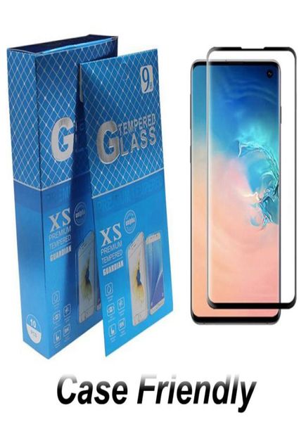 Protetor de tela de vidro temperado 3D curvo sem pop-up para Samsung Galaxy Note9 8 S7 edge S8 S9 S10plus S20 Plus S10 E 8624184