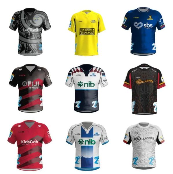 2024 Blues Highlanders Rugby Jerseys 24 25 Crusaderses Home Away Alternate HurricanesS Heritage ChiefSses Super Size S-5XL Camisa