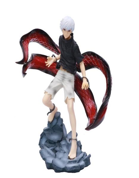 Anime tokyo ghoul modelo kaneki ken figura de ação estátua anime figuras 22cm pvc ação estatueta coleção modelo brinquedos x05268760376