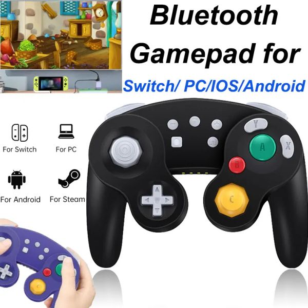 Gamepad Controller Bluetooth GC per Nintendo Switch Joystick wireless per controllo PC per Switch Lite Gamepad per Switch Gamecube Turbo