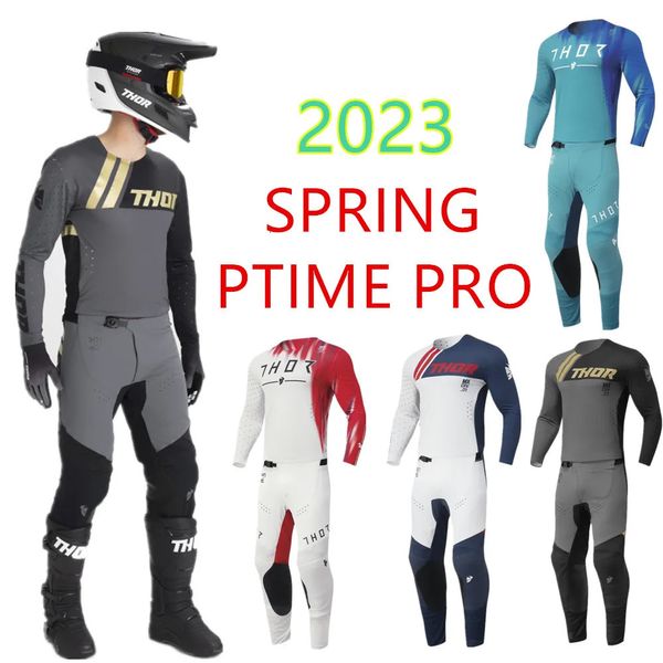 .06 Spring Prime Pro MX Gear Set Off Road Roupas Dirt Bike Jersey Set 4 cores Terno de motocicleta 240227