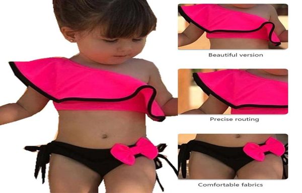 Loozykit 2019 Baby Kinder Mädchen Zwei Stück Badeanzug Sommer Kind Bademode Für Wassersport Bikini Schwimmen Kleid Strand Bade Kostüm C211252237