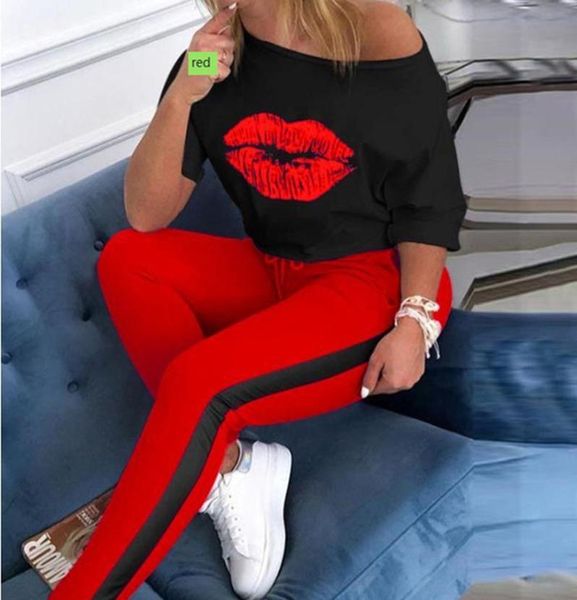 Tuta da due pezzi Tuta da donna Stampa con ancoraggio in barca Plus Size Set da 2 pezzi pantaloncini crop top Pantaloni Femme Pantaloncini in vita elastica per donna4638823