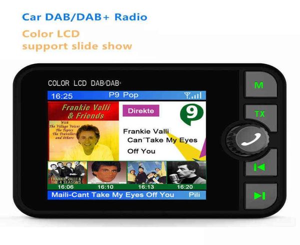 Receptor de rádio DAB com tela colorida, som estéreo de carro, transmissão de sinal digital, Dab, Bluetooth, compatível com MP3 Player H22049918568