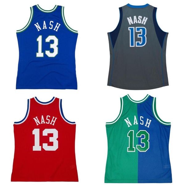 Maglie da basket cucite Steve Nash Christmas 1998-99 maglia Hardwoods classica maglia retrò Uomo Donna Gioventù S-6XL