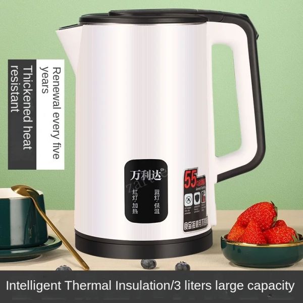 Controllo da 1500 W Travel Electric Kettle Tea Coffee 3L con temperatura CONTROLLO FUNZIONE CHUME ELETTORE CUSCINE CUSCINE Smart Kettle Pot