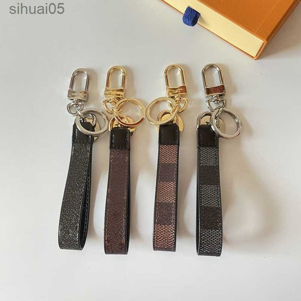 Chiave di lusso portachiavi portachiavi con taglio di lusso Designer Box 4 colori 240303