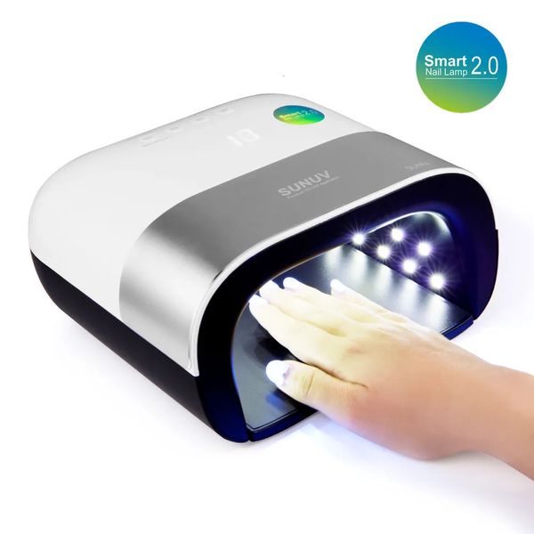 SUNUV SUN3 Nageltrockner, 48 W, intelligente UV-LED-Lampe, Gelpolitur, intelligenter automatischer Sensor, Einhand-Nageltrockner, Schnelltrocknungsausrüstung 240229