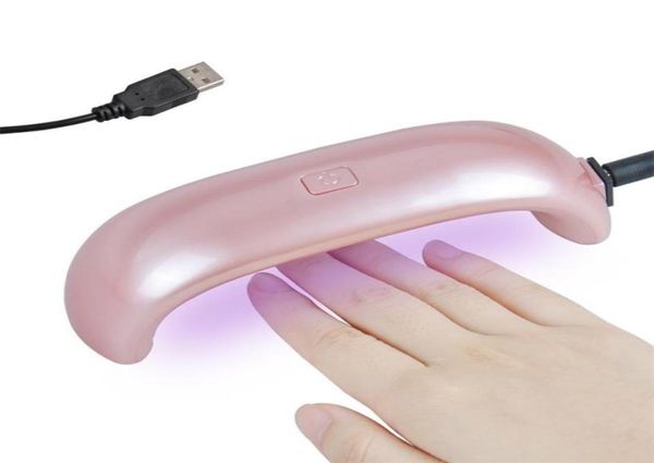 Mini USB 9W 3 LED Nagel Trockner Aushärtung Lampe Maschine Gel Nagellack Leistungsstarke Lampe Licht Nagellack Schnell trocknende Farben dropship6156308