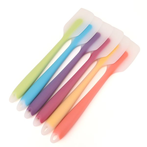 Cozinha silicone creme manteiga bolo espátula raspador escova misturador escovas ferramenta de cozimento utensílios de cozinha resistência de alta temperatura forma irregular hz130