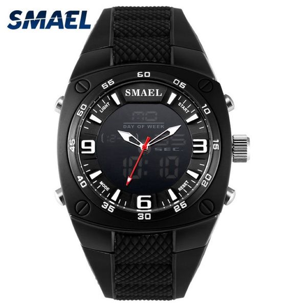 SMAEL Новые мужские аналоговые цифровые модные военные наручные часы водонепроницаемые спортивные часы кварцевые часы с будильником Dive relojes WS1008237t